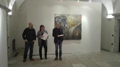 L'inaugurazione della mostra L'inaugurazione della mostra